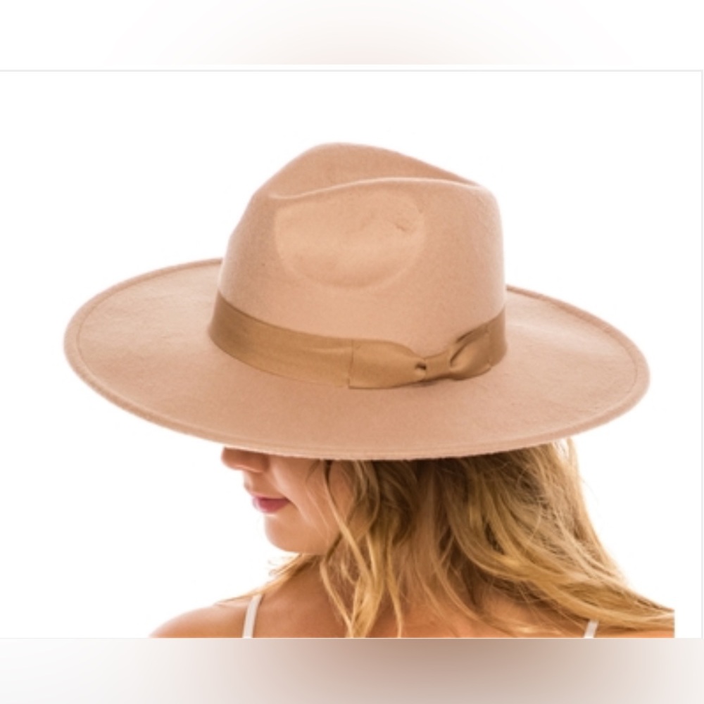 Wide Brim Panama Felt Hat NWT